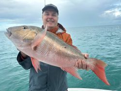 Mutton Snapper, a 28-inch fish caught while fishing in FL