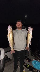Angler with 2 big fish caught in Laporte