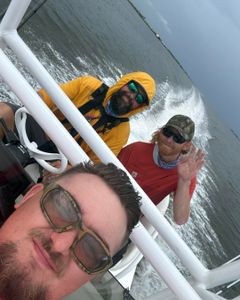 Two anglers fishing at Aransas Pass