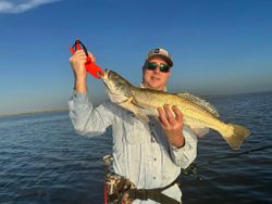 Lone angler fishing in TX
