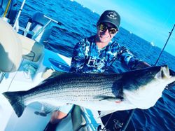 Single angler fishing in MA