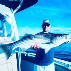 Fishing in MA with a great catch
