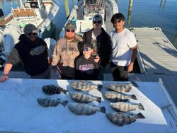 Family friendly Sheepshead fishing in Myrtle Beach
