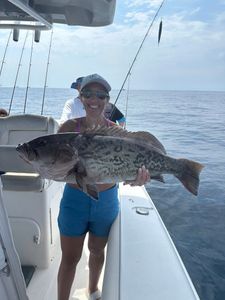 Gag grouper caught while fishing in South Carolina