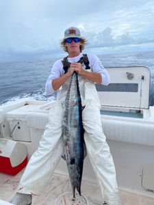 A king mackerel, a large 36-inch fish, caught while fishing in SC.