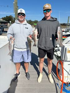 Three redfish caught fishing
