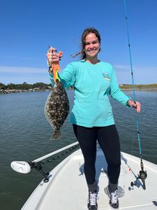 Southern Flounder, 17-inch fish caught while fishing