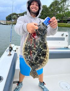 Southern Flounder, 28 inches, fishing
