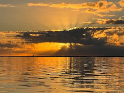 Scenic view of Florida coastline during a cruise or tour