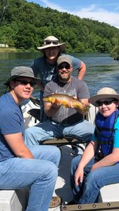 First cast, big trout bite
