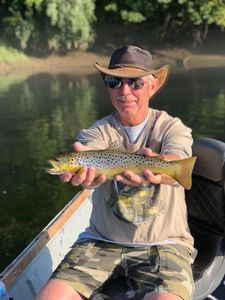 Smile says it all—trout landed