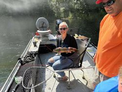 Cutthroat trout caught by two anglers in Cotter