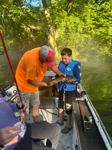 One fisherman fishing in AR