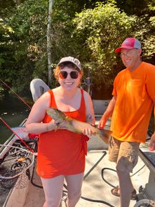 Two anglers fishing in Cotter