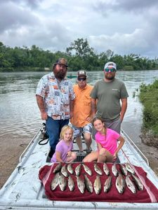 Anglers enjoying a fishing trip in Arkansas
