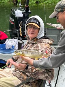 Fisherman catches a sea trout in AR