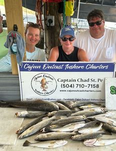 5 spotted weakfish caught while fishing in LA