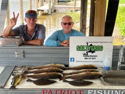 Fun day of fishing In Hopedale, Louisiana 