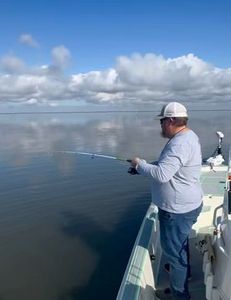 Person fishing in LA