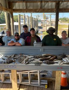 6 anglers enjoying a fishing trip in LA