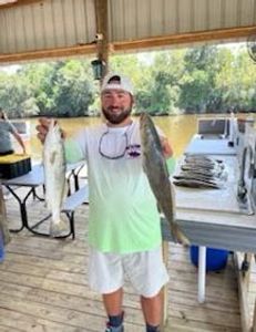 Two fish caught in St Bernard during fishing trip