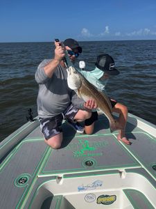 Redfish, 35-inch fish, fishing in LA
