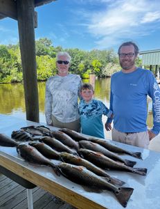 Redfish caught by 3 people in LA