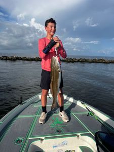 A redfish measuring 25 inches caught while fishing in LA