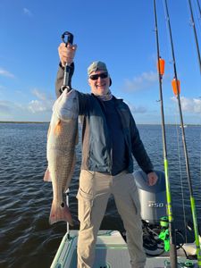 Redfish caught by angler in St Bernard