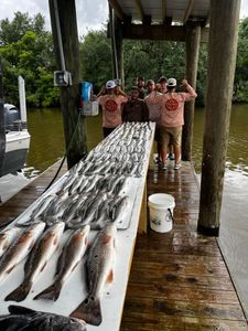 Three redfish caught during fishing trip in St Bernard