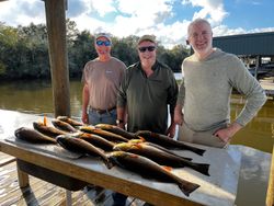 Three people fishing in LA