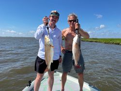 Two redfish caught in St Bernard
