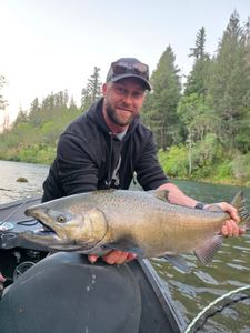 Brilliant Chinook salmon catch