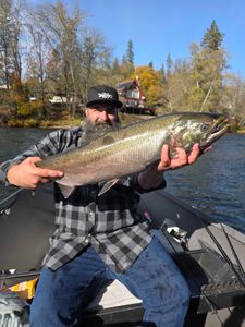 Angler fishing in Oregon, enjoying the best outdoor adventure