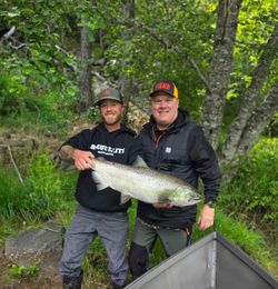Chinook salmon caught while fishing in OR
