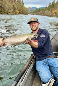 Coho salmon caught fishing in OR
