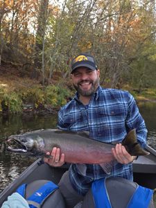Coho salmon caught fishing in Central Point