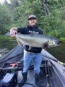 A single Coho Salmon caught during a fishing tour in OR