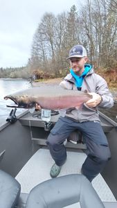 A person fishing in Oregon