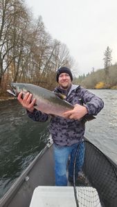 Angler fishing in Oregon
