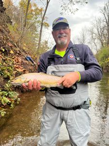 Fishing for a sea trout in NY