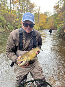 Great catch on the fly rod today! Autumn colors made for an exciting day on the water.