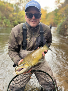 Great catch with fly fishing technique by the river today!
