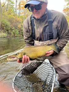 Nice speckled trout on the fly today! Autumn colors made for an exciting adventure.