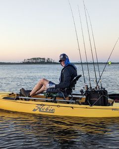 Smooth ride on a loaded Hobie kayak