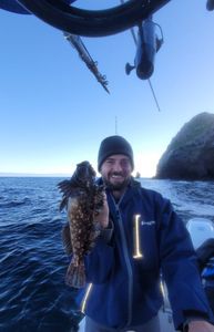 Angler with one 18-inch fish in CA