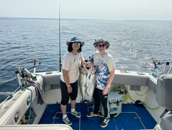 Reeled in a couple prized rainbow trout with a mix of tackle on a clear day