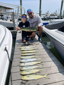 6 blue runner fish caught fishing in NJ