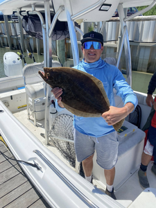 Angler with fishing rod in New Jersey