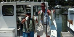 5 striped bass caught fishing in MD